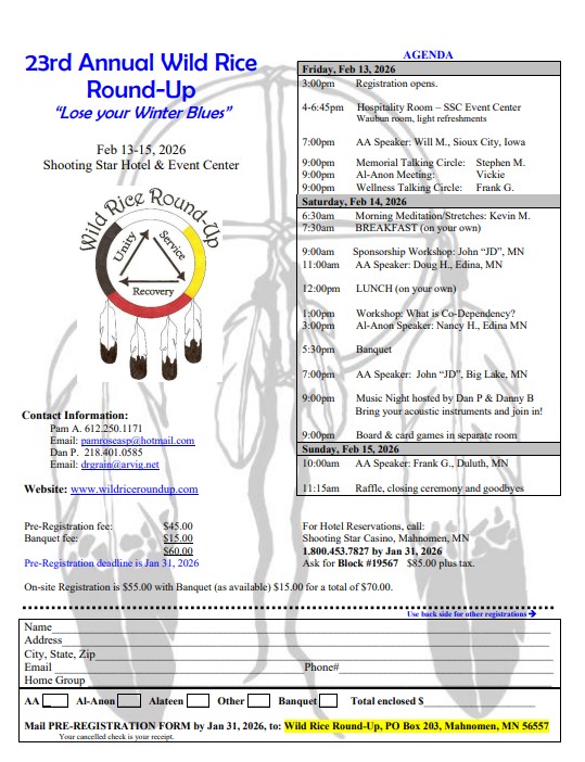 Wild Rice Roundup Winter 2026 FLYER